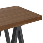 Console / Table d'appoint industrielle moderne en noyer