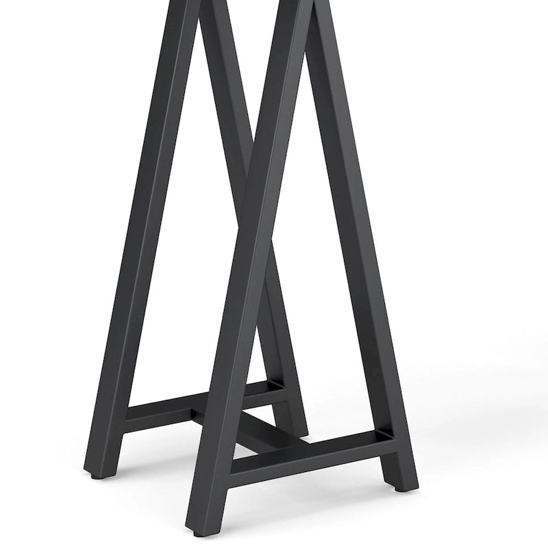 Console / Table d'appoint industrielle moderne en noyer