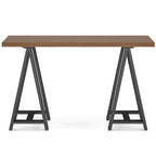 Console / Table d'appoint industrielle moderne en noyer