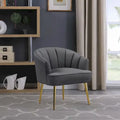 Fauteuil cylindrique en velours gris / rose / bleu / blanc, une place