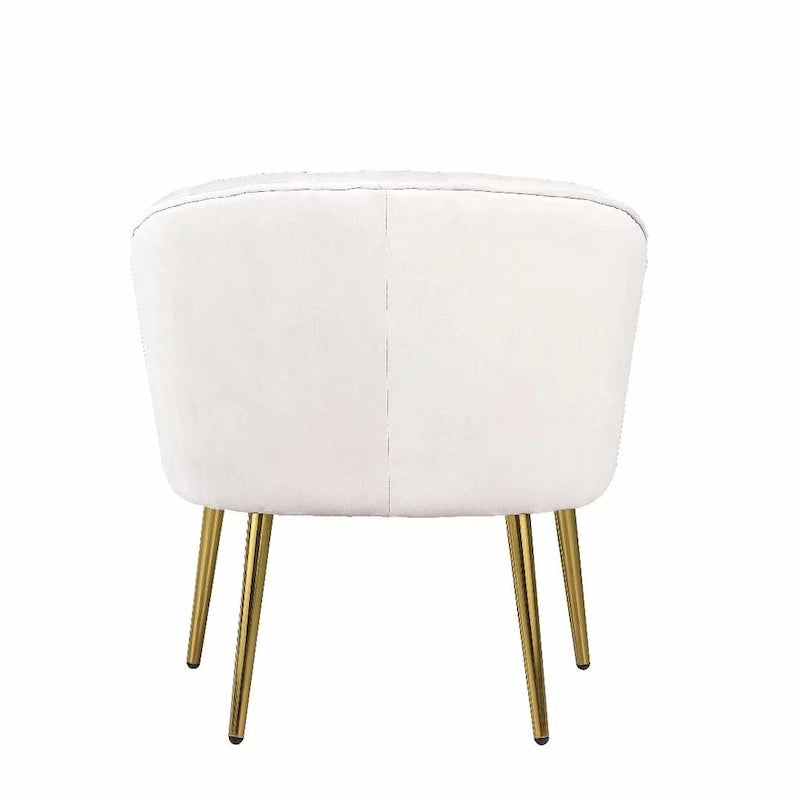 Fauteuil cylindrique en velours gris / rose / bleu / blanc, une place