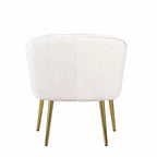 Fauteuil cylindrique en velours gris / rose / bleu / blanc, une place