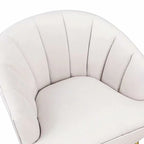 Fauteuil cylindrique en velours gris / rose / bleu / blanc, une place