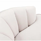 Fauteuil cylindrique en velours gris / rose / bleu / blanc, une place