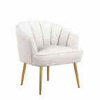 Fauteuil cylindrique en velours gris / rose / bleu / blanc, une place