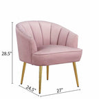 Fauteuil cylindrique en velours gris / rose / bleu / blanc, une place