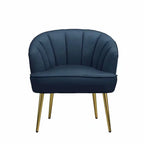 Fauteuil cylindrique en velours gris / rose / bleu / blanc, une place