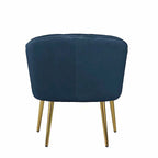 Fauteuil cylindrique en velours gris / rose / bleu / blanc, une place
