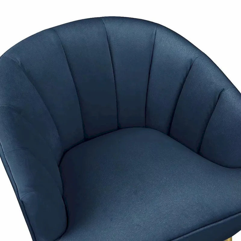 Fauteuil cylindrique en velours gris / rose / bleu / blanc, une place