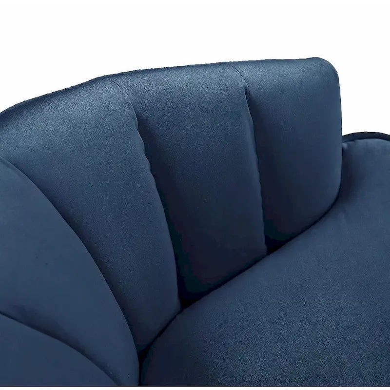 Fauteuil cylindrique en velours gris / rose / bleu / blanc, une place