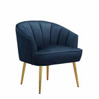 Fauteuil cylindrique en velours gris / rose / bleu / blanc, une place