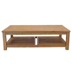 Table basse en bois d'acacia massif noir, coloris Amber / Drifted Sand / Alto