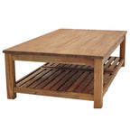 Table basse en bois d'acacia massif noir, coloris Amber / Drifted Sand / Alto