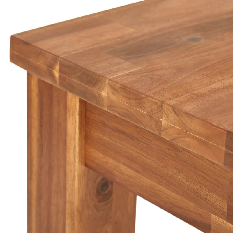 Table basse en bois d'acacia massif noir, coloris Amber / Drifted Sand / Alto