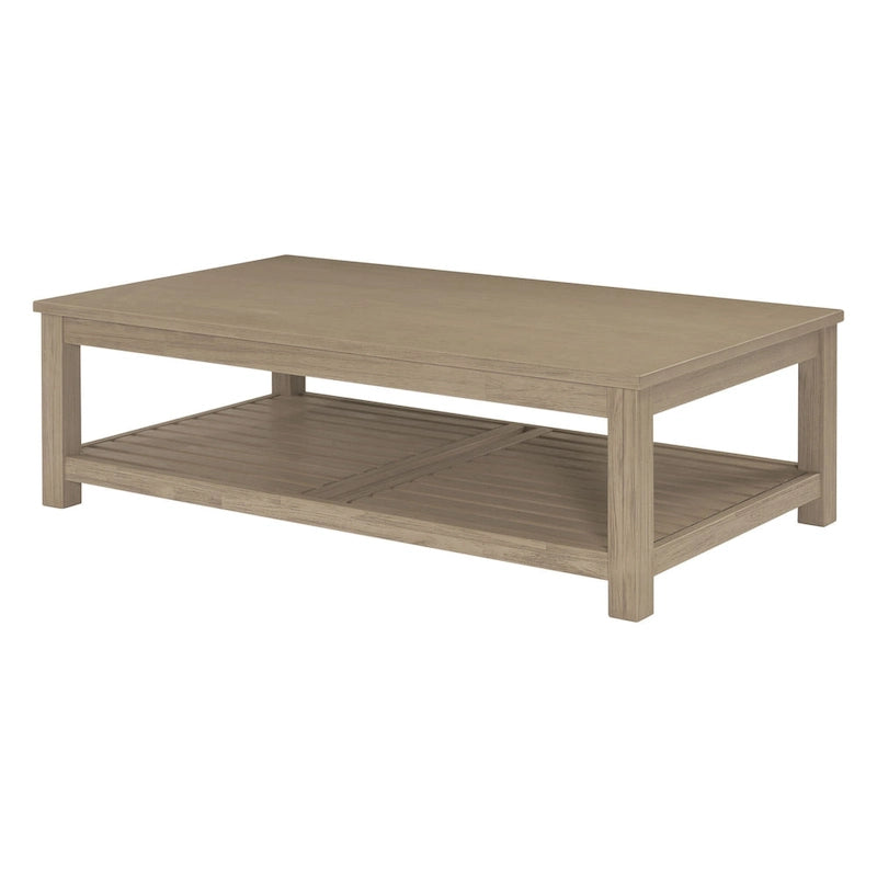 Table basse en bois d'acacia massif noir, coloris Amber / Drifted Sand / Alto