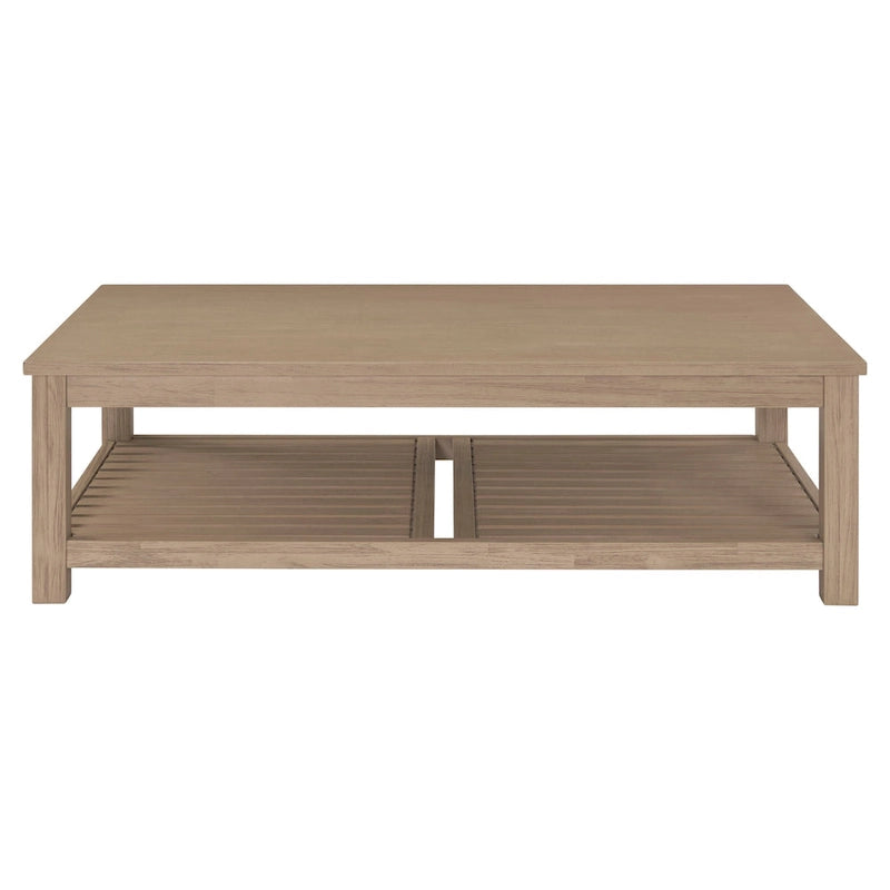 Table basse en bois d'acacia massif noir, coloris Amber / Drifted Sand / Alto