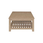 Table basse en bois d'acacia massif noir, coloris Amber / Drifted Sand / Alto