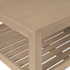 Table basse en bois d'acacia massif noir, coloris Amber / Drifted Sand / Alto