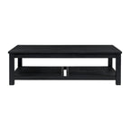 Table basse en bois d'acacia massif noir, coloris Amber / Drifted Sand / Alto