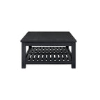 Table basse en bois d'acacia massif noir, coloris Amber / Drifted Sand / Alto