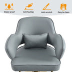 Fauteuil de barbier pivotant noir/gris, une place