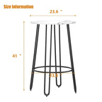 Table de bar Table de pub Table haute de bar Table de bistro haute Table à manger ronde de bar