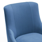 Chaise de salle à manger tapissée Beige/Bleu marine/Vert/Noir/Gris, lot de 4 avec poignée arrière