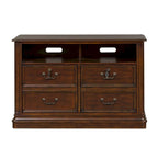 Meuble de classement latéral de direction Cognac Finish, bureau à domicile 1 personne