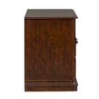 Meuble de classement latéral de direction Cognac Finish, bureau à domicile 1 personne