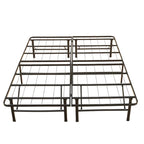 Cadre de lit plateforme Queen en acier noir, 35,5 cm de haut, pour 2 personnes