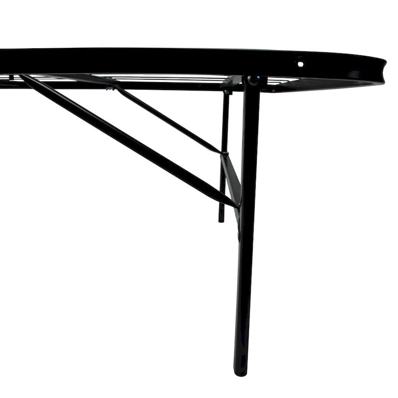 Cadre de lit plateforme Queen en acier noir, 35,5 cm de haut, pour 2 personnes