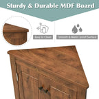 Meuble d'angle de rangement avec étagères réglables – Chêne / Blanc / Marron / Noir / Gris, Autonome, Simple