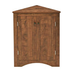 Meuble d'angle de rangement avec étagères réglables – Chêne / Blanc / Marron / Noir / Gris, Autonome, Simple