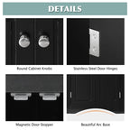 Meuble d'angle de rangement avec étagères réglables – Chêne / Blanc / Marron / Noir / Gris, Autonome, Simple