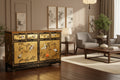 Gold Lacquer Sideboard - Cranes