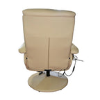 Fauteuil inclinable blanc avec ottoman, 1 place