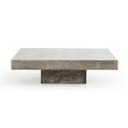Table basse carrée en béton gris – 12H x 43L x 43P