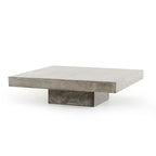 Table basse carrée en béton gris – 12H x 43L x 43P