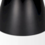 Table basse ronde marron foncé et noire pour 1 ou 2 personnes