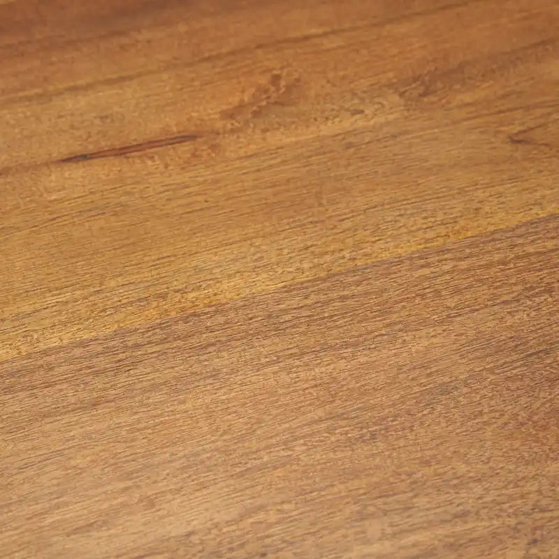 Table basse ronde marron foncé et noire pour 1 ou 2 personnes