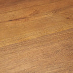 Table basse ronde marron foncé et noire pour 1 ou 2 personnes