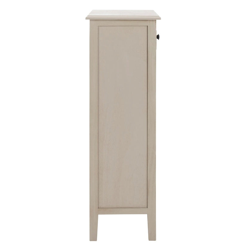 Table d'appoint vieillie avec 3 tiroirs en osier – 5 coloris – 1 personne