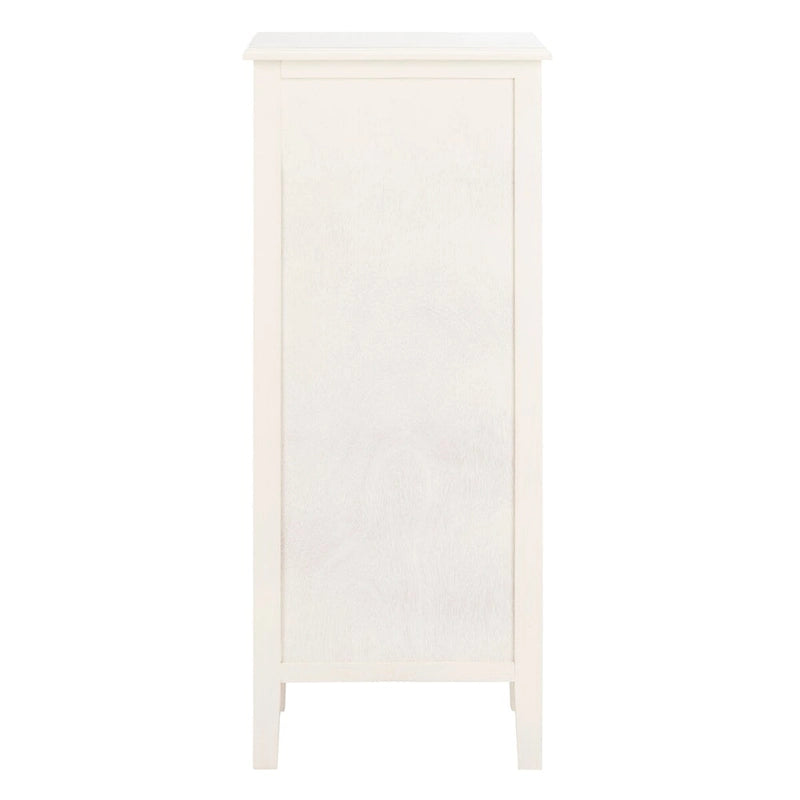 Table d'appoint vieillie avec 3 tiroirs en osier – 5 coloris – 1 personne