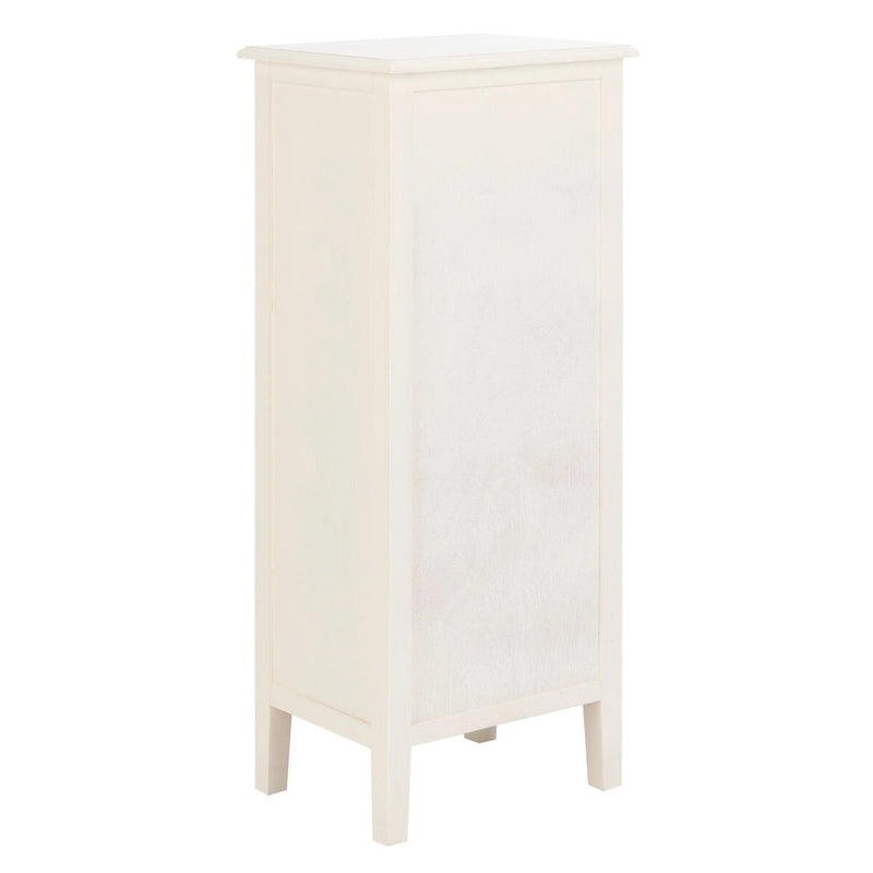 Table d'appoint vieillie avec 3 tiroirs en osier – 5 coloris – 1 personne