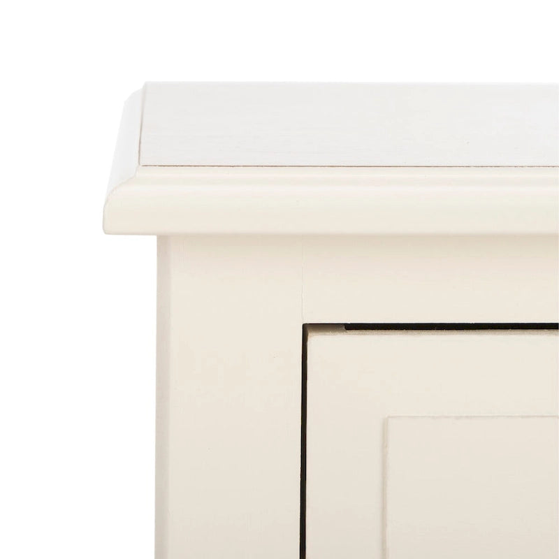 Table d'appoint vieillie avec 3 tiroirs en osier – 5 coloris – 1 personne