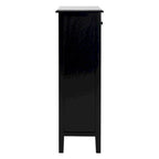 Table d'appoint vieillie avec 3 tiroirs en osier – 5 coloris – 1 personne
