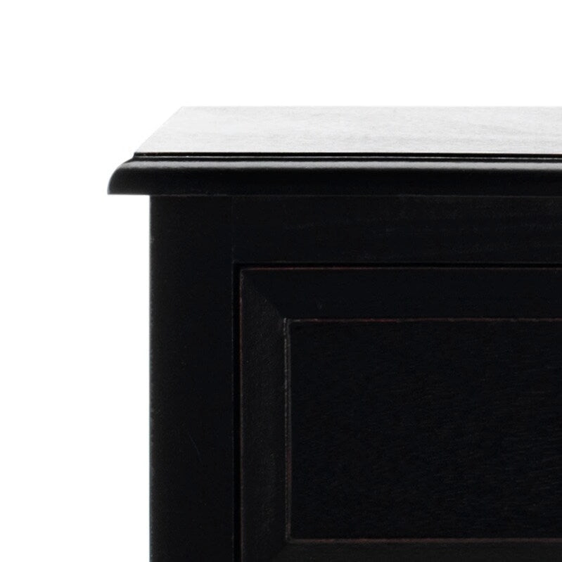 Table d'appoint vieillie avec 3 tiroirs en osier – 5 coloris – 1 personne