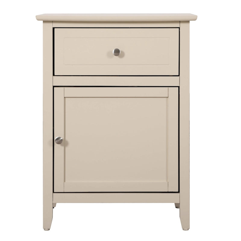 Table de chevet, un tiroir avec armoire, multicolore, 1 personne