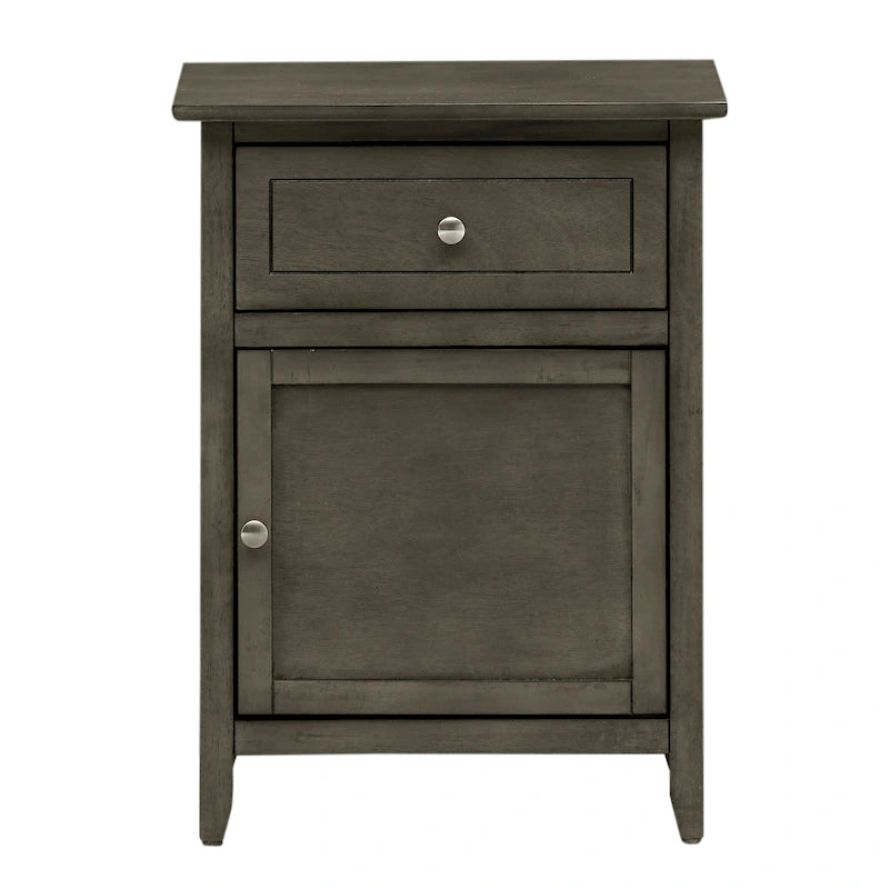Table de chevet, un tiroir avec armoire, multicolore, 1 personne