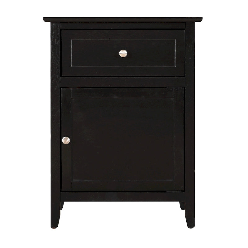Table de chevet, un tiroir avec armoire, multicolore, 1 personne